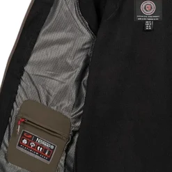 Geographical Norway Herren Jacke Mit Abnehmb. Kapuze Und Logo Print Khaki Schwarz -Deutschland Jack & Jones Verkaufs-Shop 22120080 4