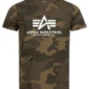 Alpha Industries Herren Basic T-Shirt Mit Logo Print Camouflage Oliv Grün 1 Alpha Industries Herren Basic T-Shirt Mit Logo Print Camouflage Oliv Grün -Deutschland Jack & Jones Verkaufs-Shop 23030077