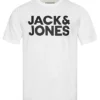 Jack & Jones Jack And Jones Herren NOOS T-Shirt Mit Logo Print Weiss Schwarz