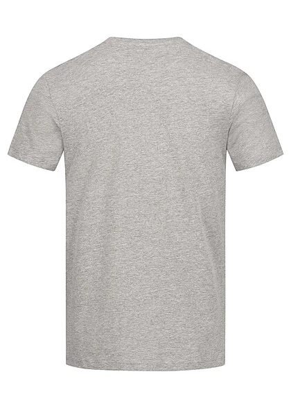 Jack & Jones Jack And Jones Herren NOOS T-Shirt Mit Logo Print Hell Grau Melange 4 Jack & Jones Jack And Jones Herren NOOS T-Shirt Mit Logo Print Hell Grau Melange – Bild 2