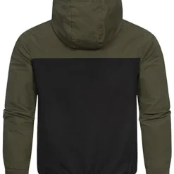 Jack & Jones Jack And Jones Herren NOOS Bomber Jacke Kapuze 2-Pockets Forest Night Grün Schwarz -Deutschland Jack & Jones Verkaufs-Shop 23030134 3