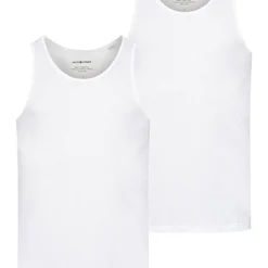 Jack & Jones Jack And Jones Herren NOOS 2-Pack Basic Tank Top Weiss