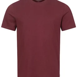 Jack & Jones Jack And Jones Herren NOOS Basic T-Shirt Mit Rundhals Port Royale Bordeaux Rot