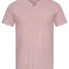 Jack & Jones Jack And Jones Herren NOOS T-Shirt Mit Knopfleiste Deauville Mauve Hell Rosa -Deutschland Jack & Jones Verkaufs-Shop 23030172