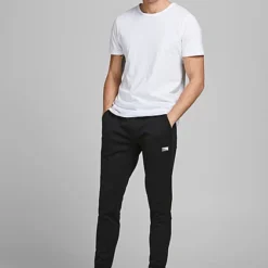 Jack & Jones Jack And Jones Herren NOOS Jogginghose Mit Gummibund Und Tunnelzug 2-Pockets Schwarz -Deutschland Jack & Jones Verkaufs-Shop 23030183 2