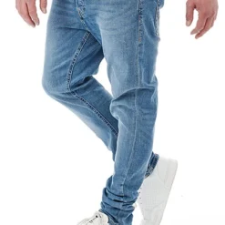 Jack & Jones Jack And Jones Herren NOOS Jeans Hose Mit 5-Pockets Washed Look Hell Blau