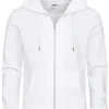 Urban Classics Herren Basic Zip-Hoodie Mit 2-Pockets Weiss