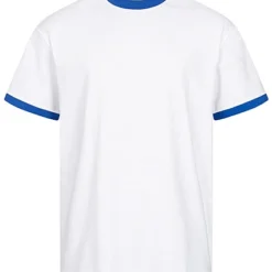 Urban Classics Herren Oversize T-Shirt Mit Kontrast-Details Weiss Royal Blau