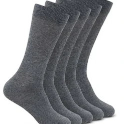 Jack & Jones Jack And Jones Herren NOOS 5-Pack Basic Socken Dunkel Grau Melange