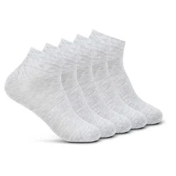 Jack & Jones Jack And Jones Herren NOOS 5-Pack Basic Sneaker Socken Hell Grau Melange