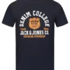 Jack & Jones Jack And Jones Herren T-Shirt Mit Logo Print Sky Captain Dunkel Blau -Deutschland Jack & Jones Verkaufs-Shop 23030333