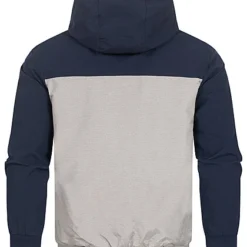 Jack & Jones Jack And Jones Herren NOOS Bomber Jacke Kapuze 2-Pockets Navy Blazer Blau Grau Weiss -Deutschland Jack & Jones Verkaufs-Shop 23030380 2