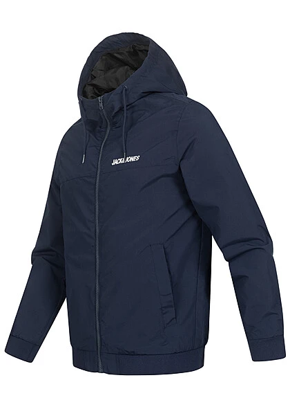 Jack & Jones Jack And Jones Herren NOOS Bomber Jacke Kapuze 2-Pockets Solid Navy Blazer Blau 4 Jack & Jones Jack And Jones Herren NOOS Bomber Jacke Kapuze 2-Pockets Solid Navy Blazer Blau – Bild 2