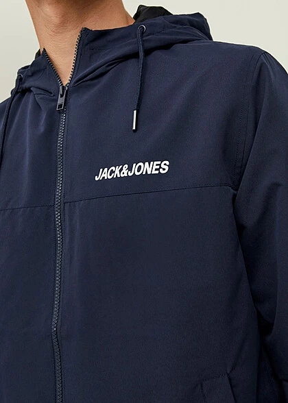 Jack & Jones Jack And Jones Herren NOOS Bomber Jacke Kapuze 2-Pockets Solid Navy Blazer Blau 6 Jack & Jones Jack And Jones Herren NOOS Bomber Jacke Kapuze 2-Pockets Solid Navy Blazer Blau – Bild 4