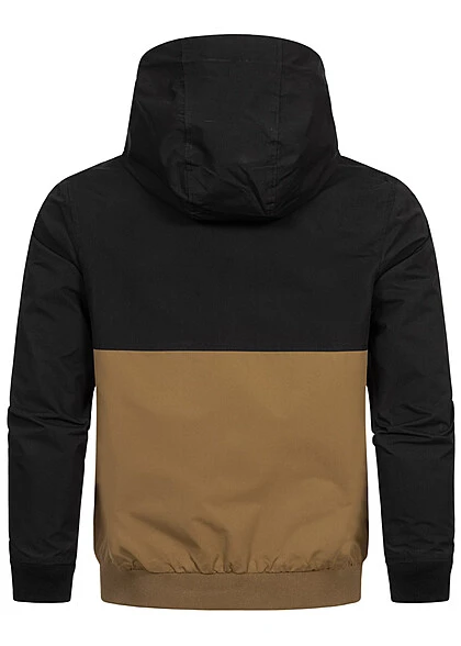 Jack & Jones Jack And Jones Herren NOOS Bomber Jacke Kapuze 2-Pockets Schwarz Otter Beige Weiss 5 Jack & Jones Jack And Jones Herren NOOS Bomber Jacke Kapuze 2-Pockets Schwarz Otter Beige Weiss – Bild 3