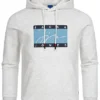 Jack & Jones Jack And Jones Herren Hoodie Mit Kängurutasche Und Logo Print Weiss Melange -Deutschland Jack & Jones Verkaufs-Shop 23030392