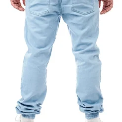 Urban Classics Herren Denim Jogginghose Light Washed-Look Hell Blau -Deutschland Jack & Jones Verkaufs-Shop 23040025 2
