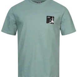 Jack & Jones Jack And Jones Herren T-Shirt Mit Rundhals Und Back-Print Trellis Grün