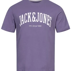 Jack & Jones Jack And Jones Herren NOOS T-Shirt Mit Rundhals Und Print Twilight Lila