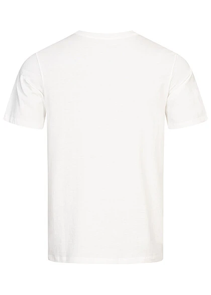 Jack & Jones Jack And Jones Herren T-Shirt Mit Rundhals Und Logo Print Cloud Dancer Weiss 4 Jack & Jones Jack And Jones Herren T-Shirt Mit Rundhals Und Logo Print Cloud Dancer Weiss – Bild 2