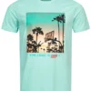 Mister Tee Herren T-Shirt Mit Rundhals Und Home Hoop Print Beryl Blau -Deutschland Jack & Jones Verkaufs-Shop 23060045