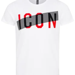 Seventyseven Lifestyle Herren T-Shirt Mit Logo Print Weiss Grau Rot